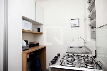 Cozinha + Área de Serviço de apartamento à venda com 1 quarto, 39m² em Centro Histórico, Porto Alegre