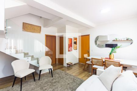 Sala  de casa de condomínio à venda com 3 quartos, 144m² em Vila Osasco, Osasco