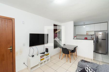 Sala de apartamento à venda com 2 quartos, 50m² em Santa Maria, Contagem