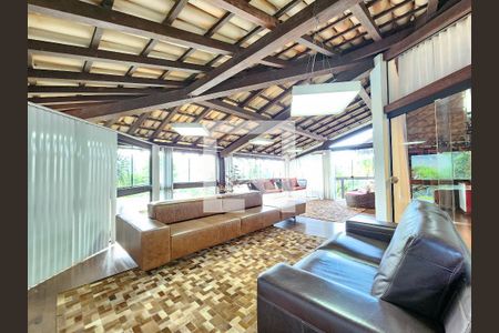 Varanda da Sala  de casa de condomínio à venda com 7 quartos, 3000m² em Vila D’el Rey, Nova Lima