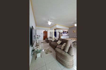 Sala de apartamento para alugar com 3 quartos, 110m² em Vila Caiçara, Praia Grande