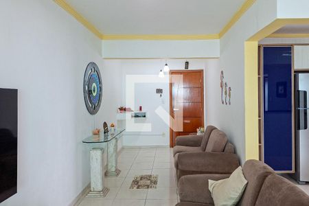Sala de apartamento para alugar com 3 quartos, 110m² em Vila Caiçara, Praia Grande