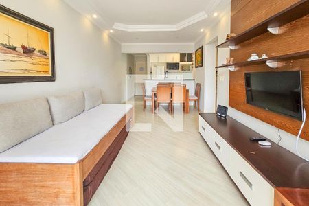 Sala de apartamento para alugar com 2 quartos, 80m² em Jardim Tres Marias, Guarujá