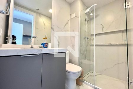 Banheiro Social de kitnet/studio para alugar com 1 quarto, 24m² em Vila Clementino, São Paulo