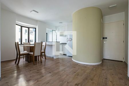 Sala/Cozinha de apartamento para alugar com 1 quarto, 51m² em Pinheiros, São Paulo