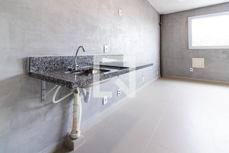 Cozinha de kitnet/studio à venda com 1 quarto, 25m² em Barra Funda, São Paulo