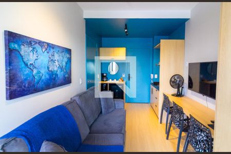 Sala de apartamento à venda com 1 quarto, 34m² em Santo Amaro, São Paulo