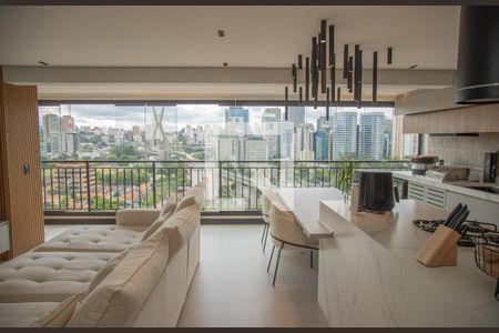 Vista da Sala de apartamento à venda com 2 quartos, 100m² em Vila Cordeiro, São Paulo