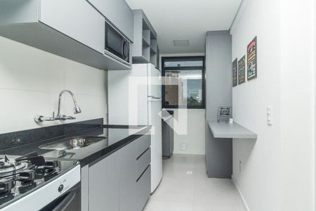Sala/Cozinha de apartamento para alugar com 1 quarto, 50m² em Vila Joao Pessoa, Porto Alegre