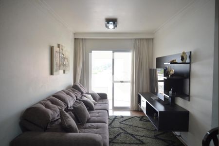 Sala de apartamento à venda com 3 quartos, 86m² em Vila Valparaíso, Santo André