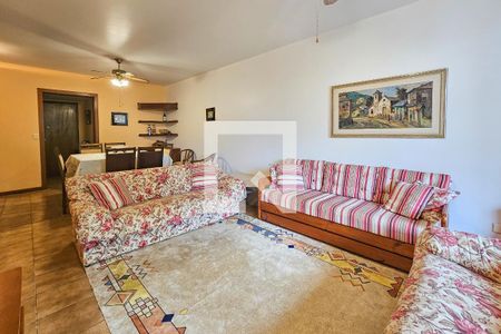 Sala de apartamento para alugar com 3 quartos, 130m² em Jardim Tres Marias, Guarujá