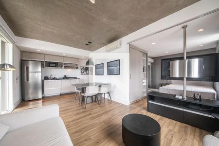 Sala de apartamento para alugar com 1 quarto, 64m² em Cidade Monções, São Paulo