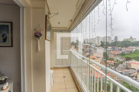 Varanda da sala de apartamento à venda com 3 quartos, 78m² em Centro, Diadema