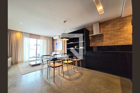 Sala/Cozinha de apartamento para alugar com 1 quarto, 72m² em Vila Nova Conceição, São Paulo
