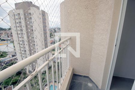 Varanda da Sala de apartamento para alugar com 2 quartos, 50m² em Parque Erasmo Assunção, Santo André