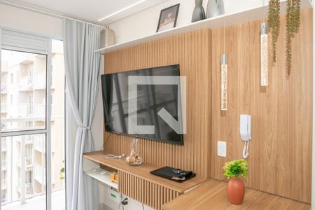 Sala/Cozinha de apartamento à venda com 1 quarto, 27m² em Várzea da Barra Funda, São Paulo