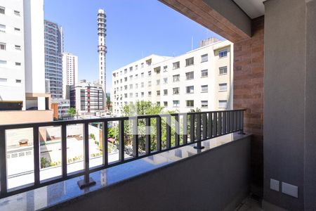 Varanda de kitnet/studio para alugar com 1 quarto, 25m² em Brooklin , São Paulo