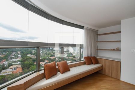 Sala de Estar e Jantar de apartamento para alugar com 1 quarto, 75m² em Pinheiros, São Paulo