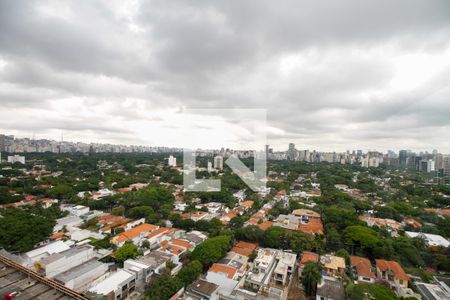 Vista da Sala de Estar e Jantar de apartamento para alugar com 1 quarto, 75m² em Pinheiros, São Paulo