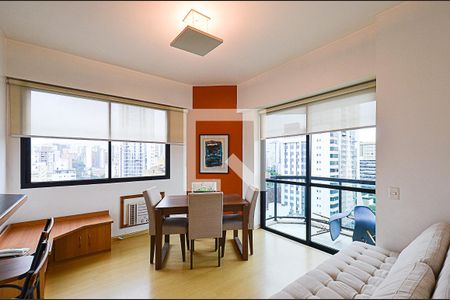Sala Ambientes de apartamento para alugar com 1 quarto, 50m² em Funcionários, Belo Horizonte