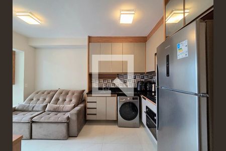 Sala/Cozinha de apartamento para alugar com 1 quarto, 29m² em Indianópolis, São Paulo