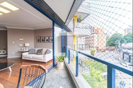 Varanda da Sala de apartamento para alugar com 4 quartos, 260m² em Vila Bastos, Santo André