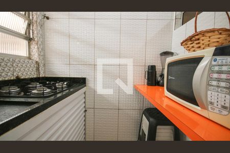 Cozinha de apartamento para alugar com 1 quarto, 37m² em Cidade Ocian, Praia Grande