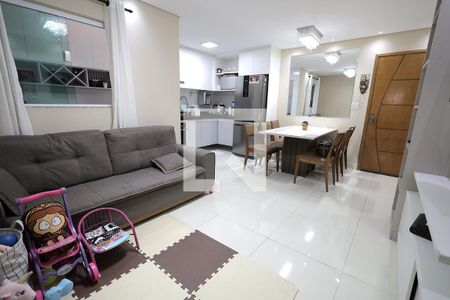 Sala de apartamento à venda com 2 quartos, 64m² em Campestre, Santo André