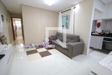 Sala de apartamento à venda com 2 quartos, 64m² em Campestre, Santo André