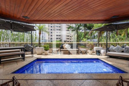 Terraço da Sala de apartamento à venda com 3 quartos, 386m² em Vila Andrade, São Paulo