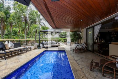 Terraço da Sala de apartamento à venda com 3 quartos, 386m² em Vila Andrade, São Paulo