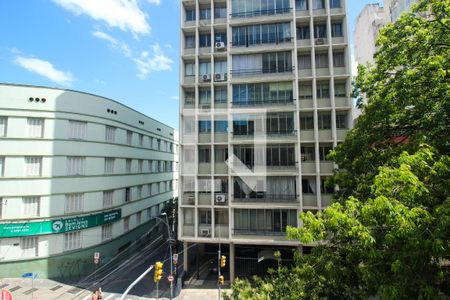Vista da Sala/Quarto de kitnet/studio para alugar com 1 quarto, 27m² em Centro Histórico, Porto Alegre