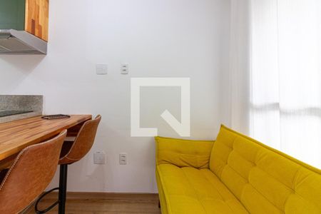 Sala de apartamento à venda com 1 quarto, 32m² em Indianópolis, São Paulo