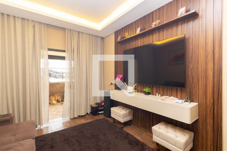 Sala de casa para alugar com 2 quartos, 75m² em Jardim Robru, São Paulo