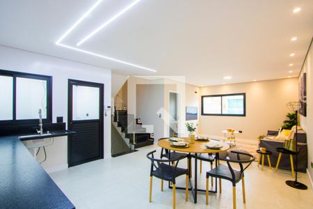 Sala/Cozinha de casa à venda com 3 quartos, 160m² em Vila América, Santo André