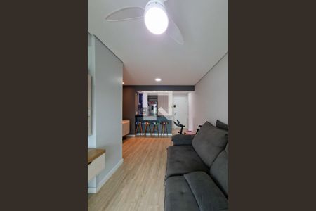 Sala de apartamento para alugar com 2 quartos, 74m² em Canto do Forte, Praia Grande