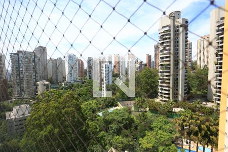 Varanda da Sala vista de apartamento à venda com 3 quartos, 129m² em Paraíso do Morumbi, São Paulo