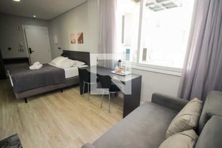 Sala/Cozinha de kitnet/studio para alugar com 1 quarto, 30m² em Centro Histórico, Porto Alegre