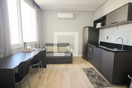 Sala/Cozinha de kitnet/studio para alugar com 1 quarto, 30m² em Centro Histórico, Porto Alegre