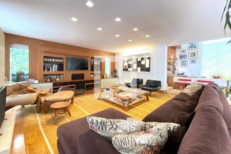 Sala de casa de condomínio à venda com 5 quartos, 630m² em Bosque da Ribeira, Nova Lima