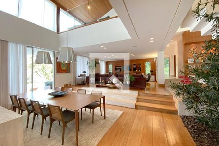 Sala de Jantar de casa de condomínio à venda com 5 quartos, 630m² em Bosque da Ribeira, Nova Lima