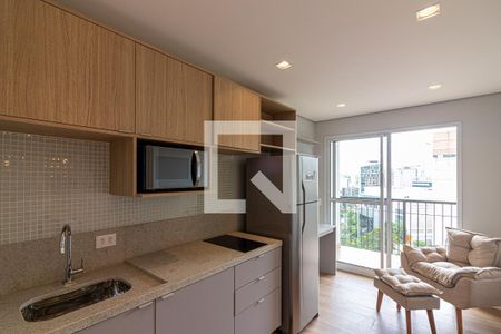 Sala/Cozinha de apartamento para alugar com 1 quarto, 30m² em Vila Olímpia, São Paulo