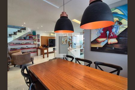 Sala de jantar  de apartamento à venda com 3 quartos, 245m² em Recreio dos Bandeirantes, Rio de Janeiro