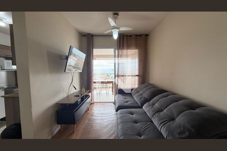Sala de apartamento para alugar com 2 quartos, 70m² em Parque Enseada, Guarujá