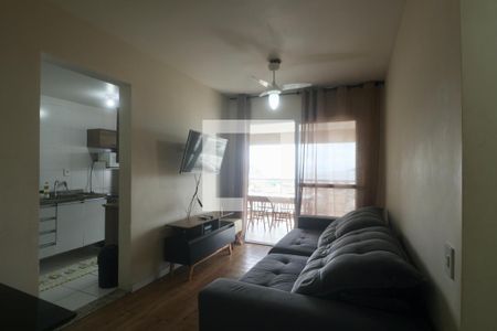 Sala de apartamento para alugar com 2 quartos, 70m² em Parque Enseada, Guarujá