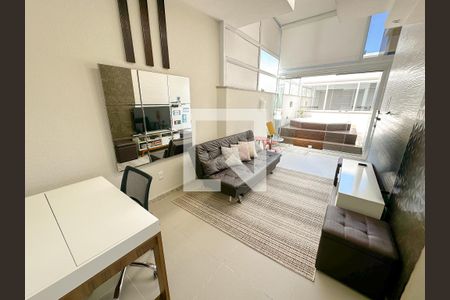 Sala de apartamento para alugar com 2 quartos, 120m² em Canasvieiras, Florianópolis