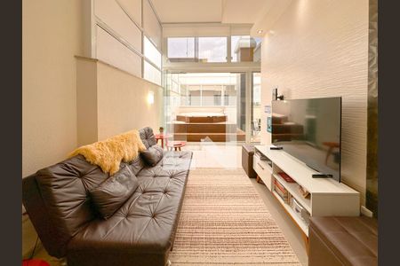 Sala de apartamento para alugar com 2 quartos, 110m² em Canasvieiras, Florianópolis