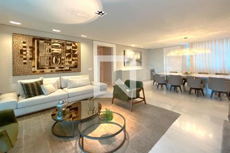 Sala de apartamento à venda com 5 quartos, 464m² em Belvedere, Belo Horizonte