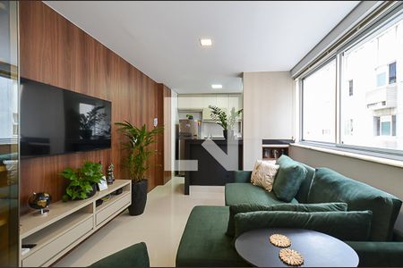 Sala Ambientes de apartamento à venda com 1 quarto, 44m² em Funcionários, Belo Horizonte