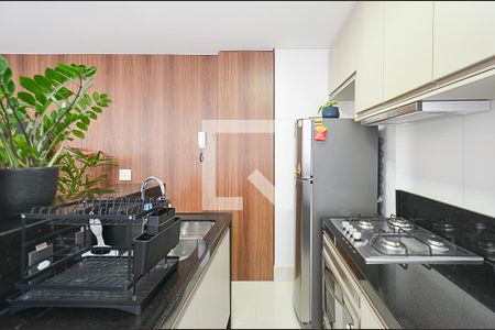Cozinha de apartamento à venda com 1 quarto, 44m² em Funcionários, Belo Horizonte